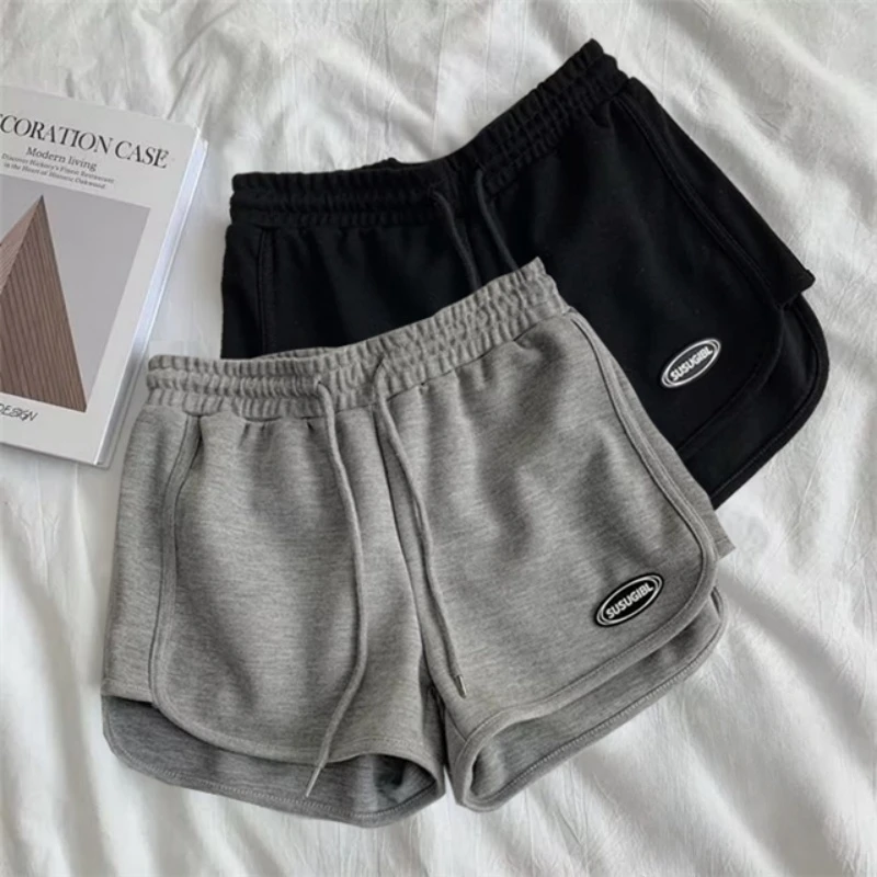 

Loose Thin Tee-Quarter Length Men's orts Summer Casual Running Fitn Home Spwear Youth Active Wear Elastic Waist