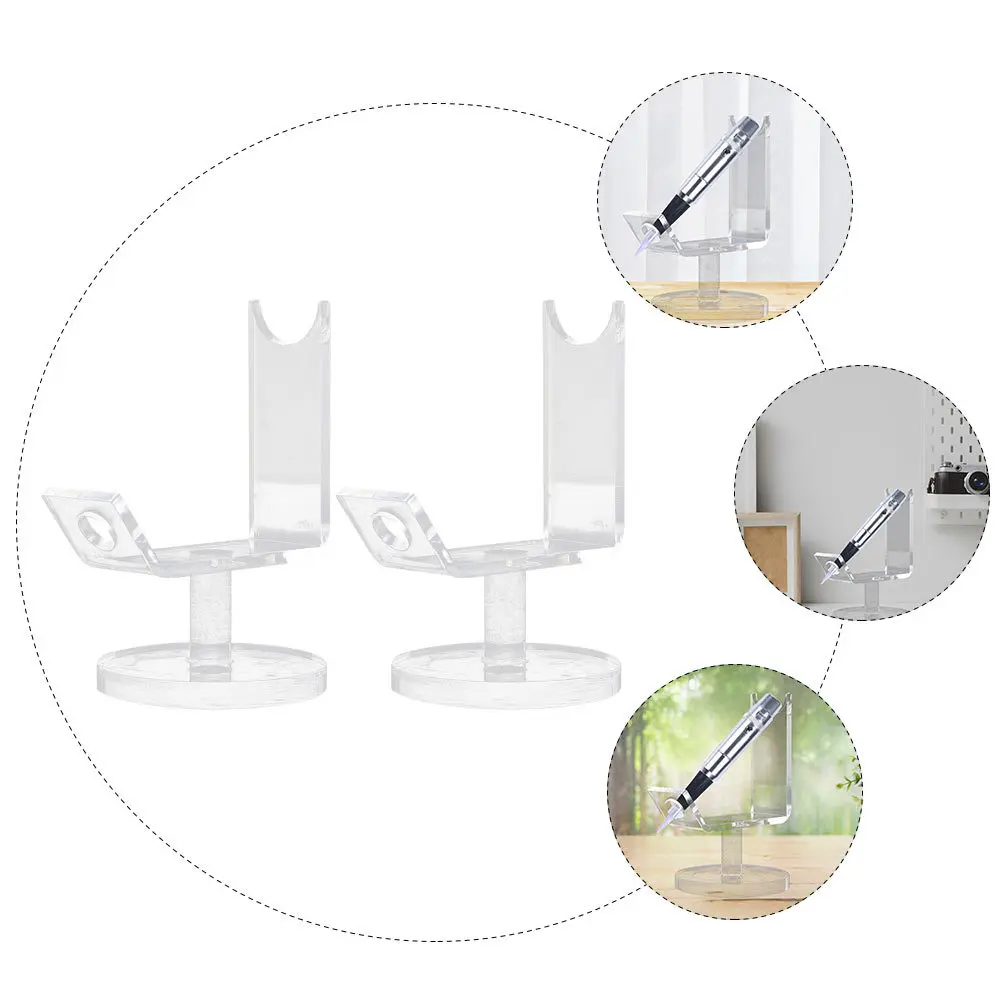 

2Pcs Acrylic Display Racks Multi-Functional Stand Desktop Storage Rack Tattoo Machine Eyebrow Pen Holder Acrylic Display Rack