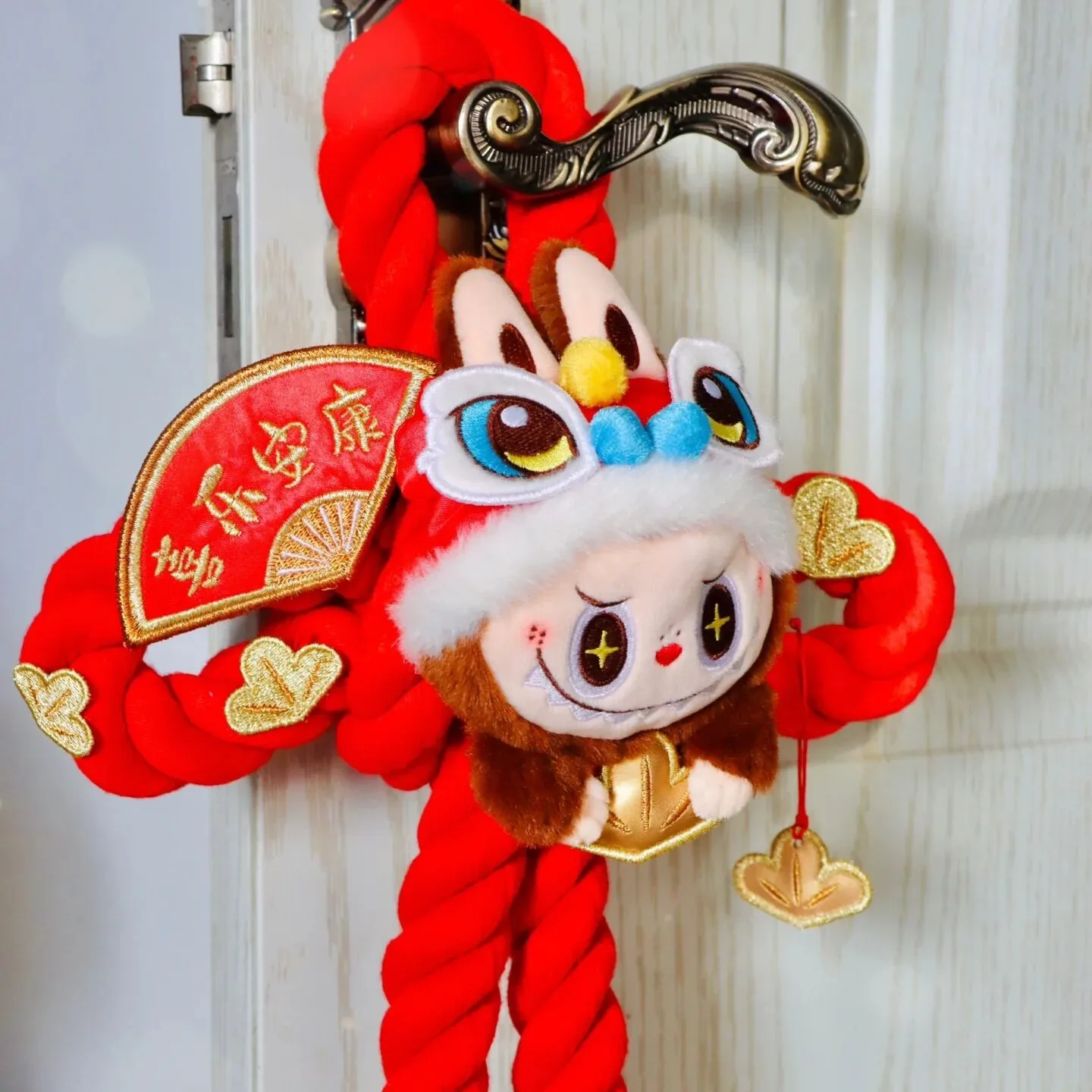 Original Golden Snake Happy New Year Series Labubu Hangings Toys Anime Figure Desktop Ornaments Collection Birthday Gift