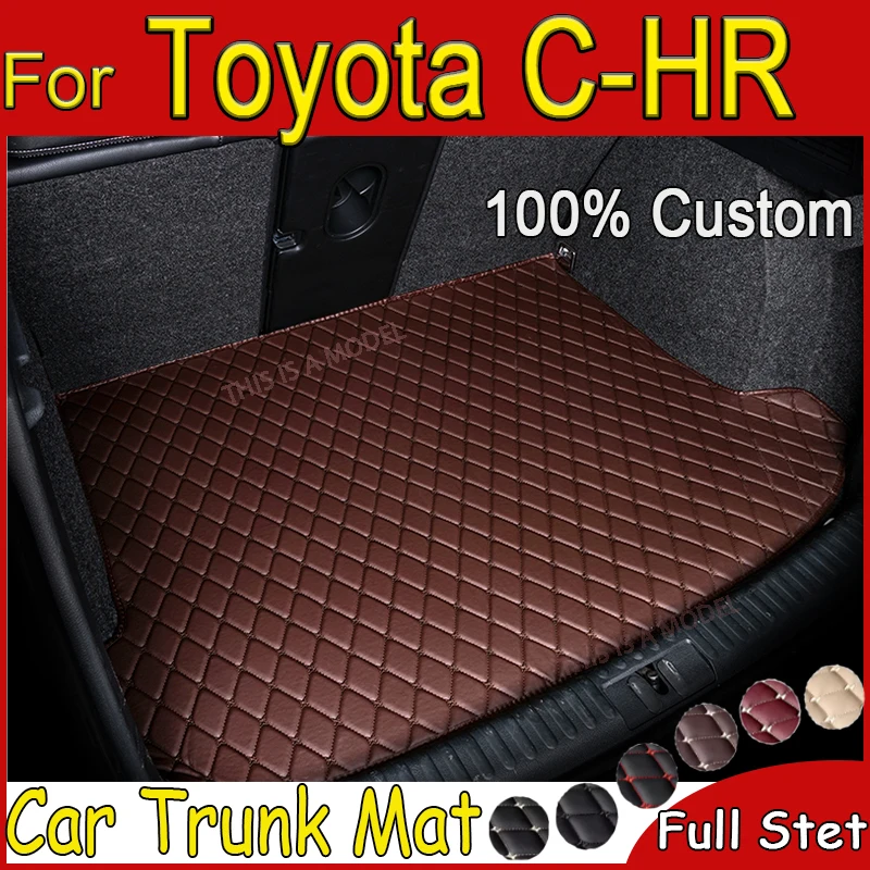 

Car Trunk Mat For Toyota C-HR CHR 2023 2022 2021 2020 2019 2018 Flat Side Rear Cargo Protect Carpet Liner Cover Tail Boot Pad