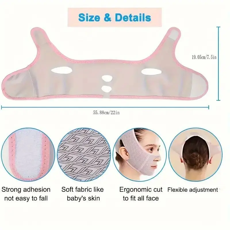 Thin Face Mask V-shaped Face Shaping Bandage Lifting Tightening Wrinkle Removing Preventing Facial Sagging Fully Wrapped