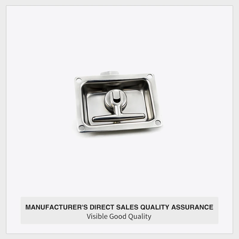 Panel LockT Type Handle Car Locks Stainless Steel Handle Trailer Plane RV Caravan Truck Engineering Vehicles Latch Car Locks