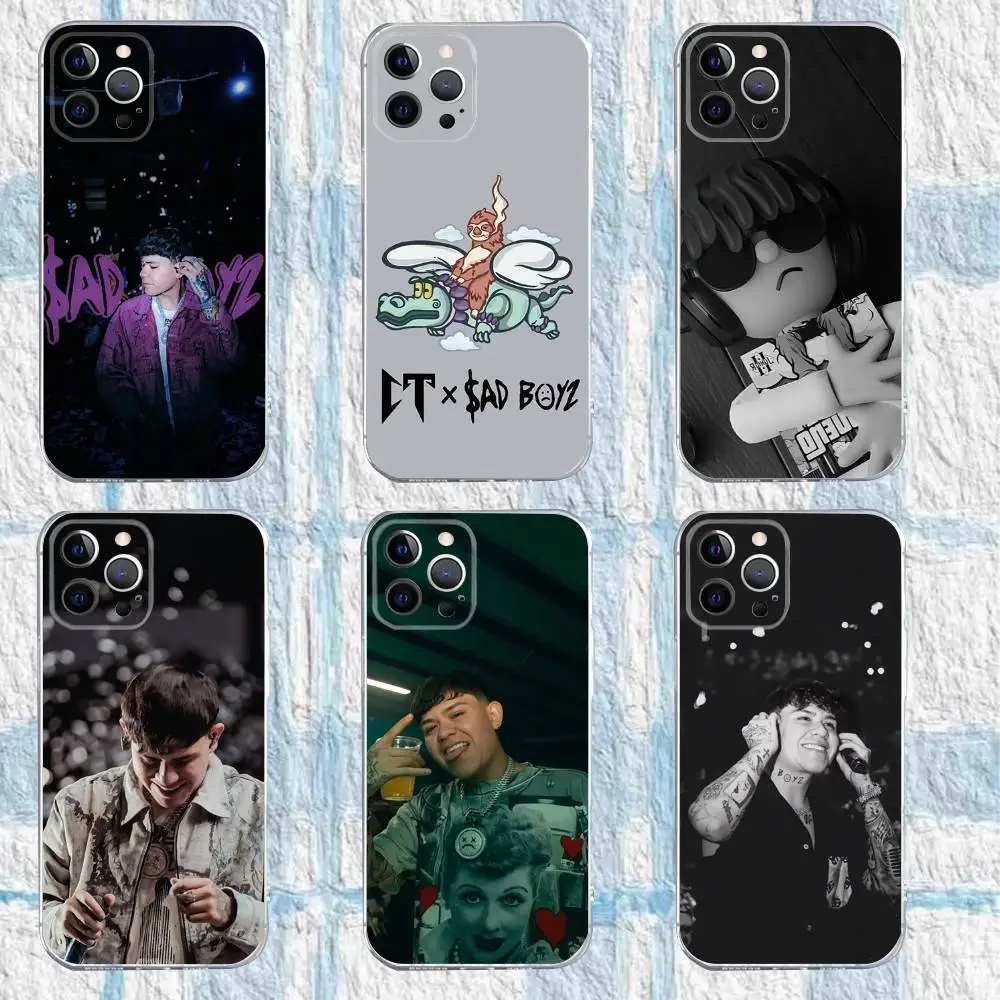

J-Junior H Sad Boyz Phone Case For iPhone 16,15,14,13,12,11 Pro,Max,Plus,X,XS,XR,SE,Mini Transparent Silicone Soft