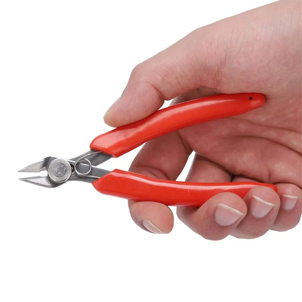 Universal Stainless Steel Pliers DIY Electronic Diagonal Side Cutting Nippers Wire Cable Cutter 3D Printer Parts Hand Tools