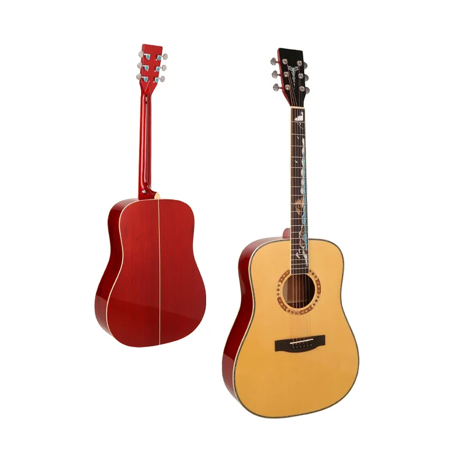 

Professional String Instrument Made In China Acoustic Guitar 41 Inch Customized Musical Instrument Hot Selling Adult Guitar