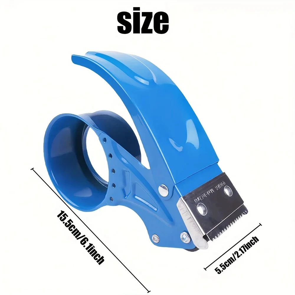 Transport Packaging Tape Dispenser, Heavy Duty Metal Packaging Tape Gun, Handheld Tape Cutter