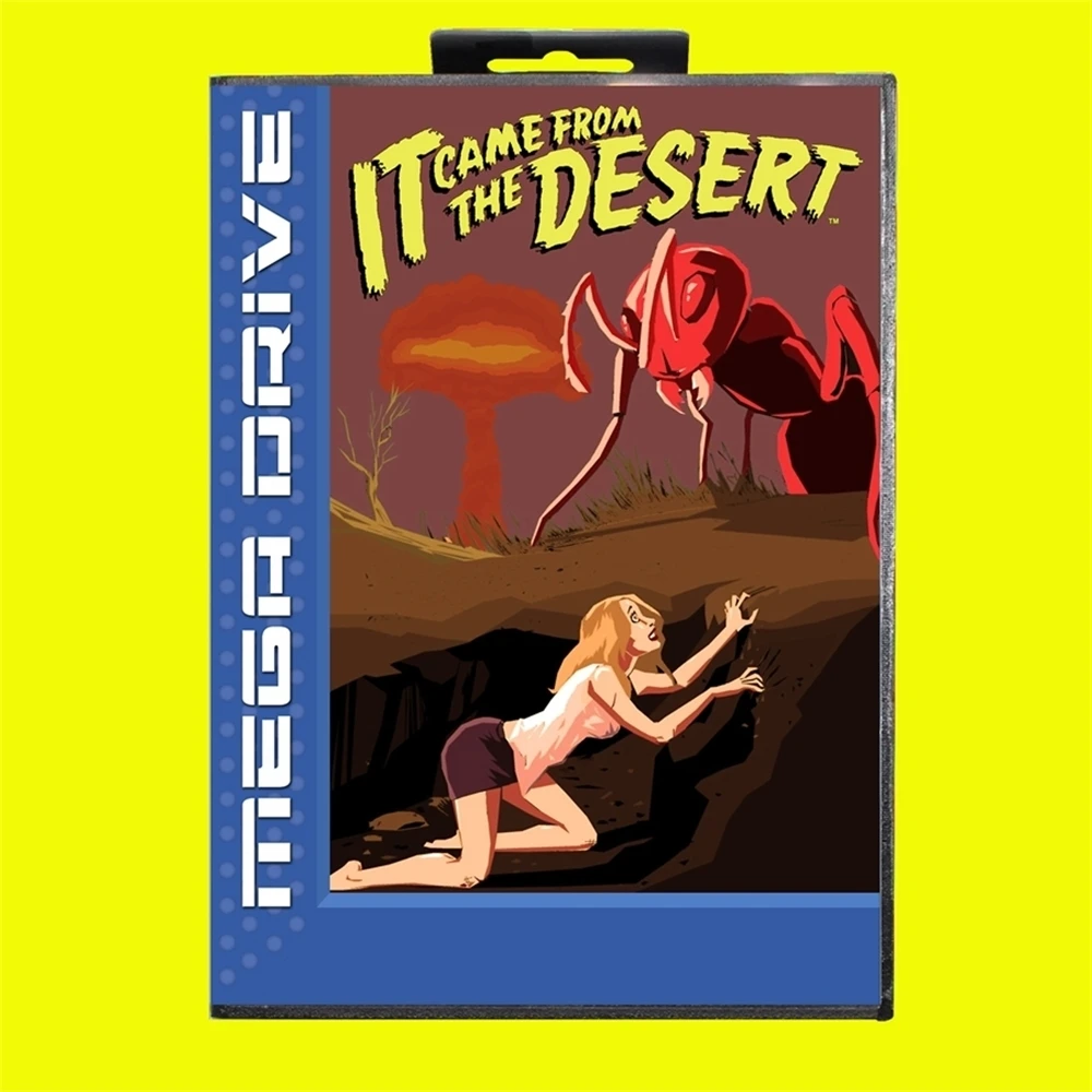 لقد جاء من الصحراء MD بطاقة الألعاب 16 بت EUR غطاء لخرطوشة وحدة التحكم في ألعاب الفيديو Sega MegaDrive Genesis
