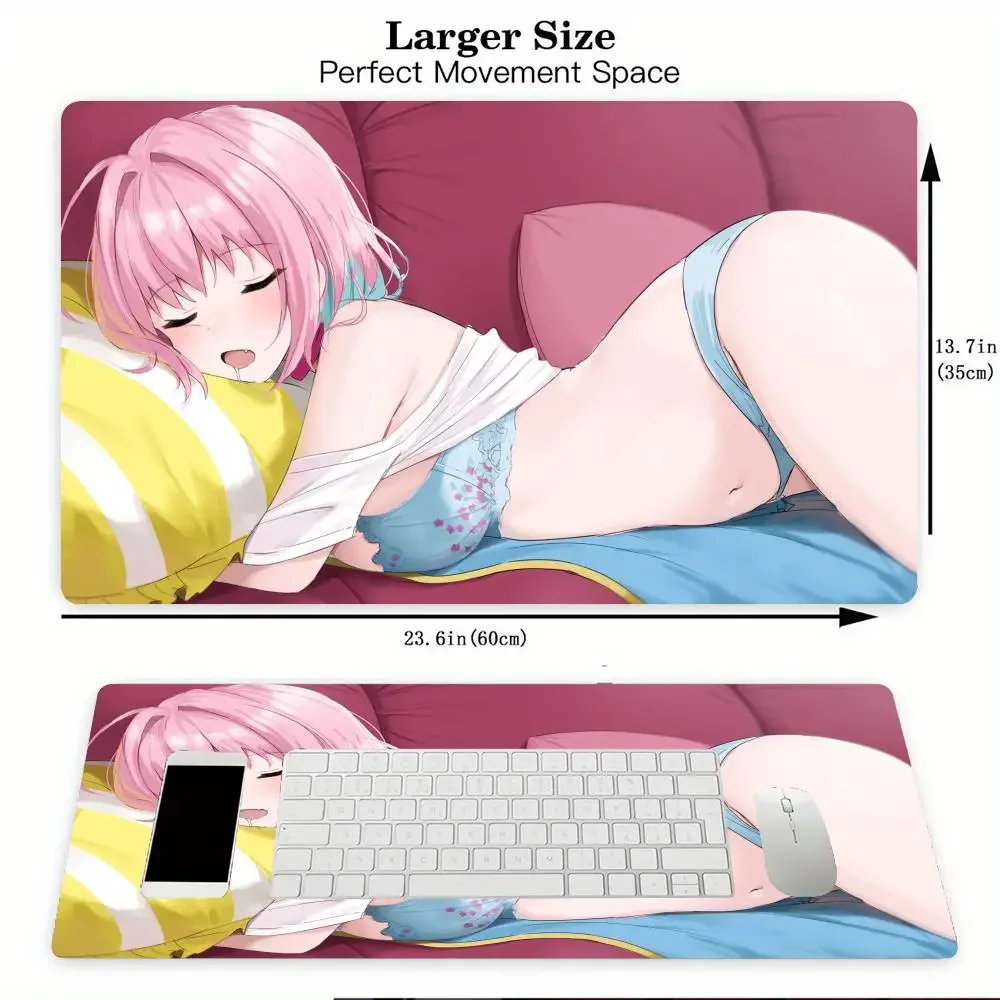 Sexy anime girl hentai MTG Playmat 35X60CM tarjeta mágica tapete para batalla antideslizante duradero borde cosido tapete mágico tapete de mesa