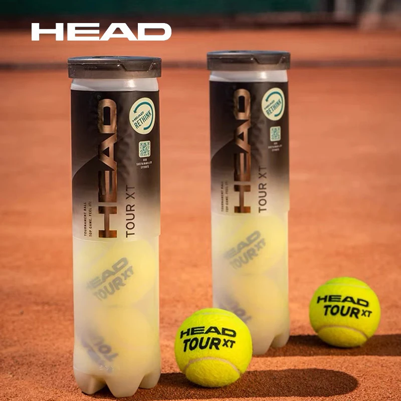 HEAD-pelotas de tenis profesionales, pelota de tenis de entrenamiento de competición, alta resistencia elástica, TOUR XT, 3 piezas por Lata