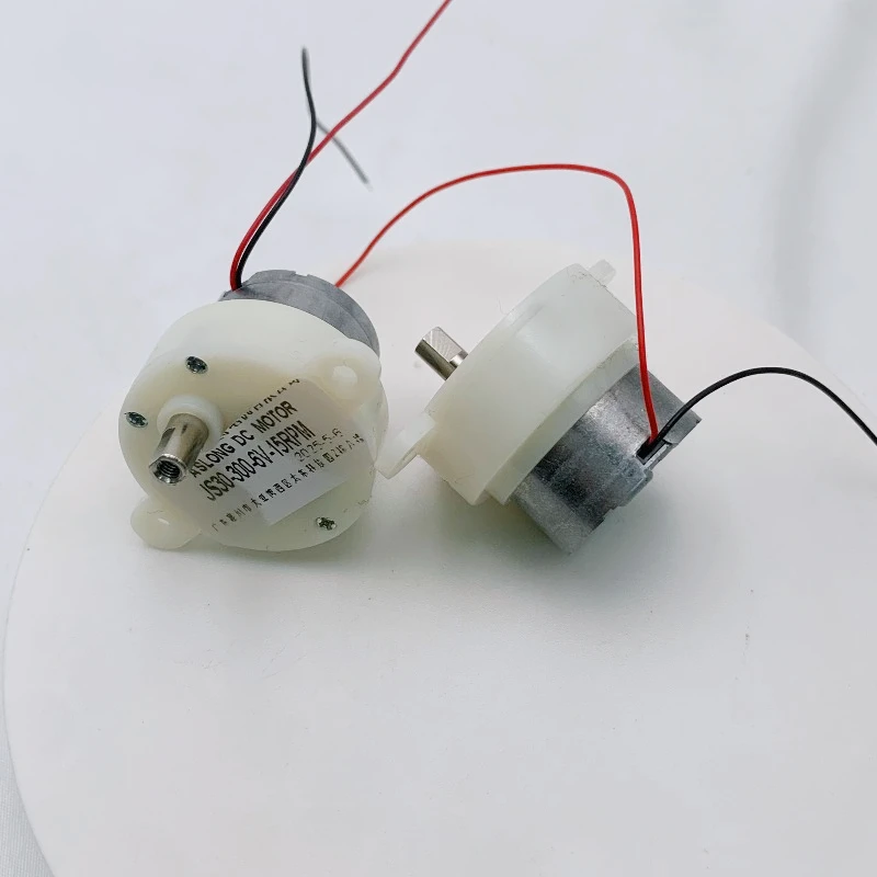 5pcs JS30 DC 6V Micro Gear Reduction Motor, Low Noise Mini Motor for Toy, DIY Robot, Smart Car Projects