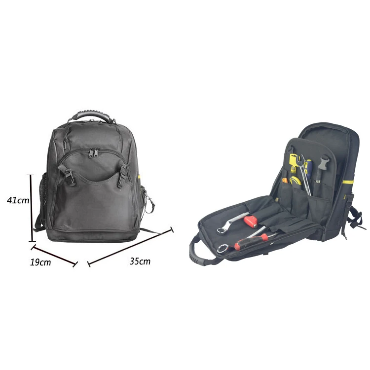 2025Heavy-Duty Jobsite Back Pack for Electricians, Construction, Backpack Tool Bag