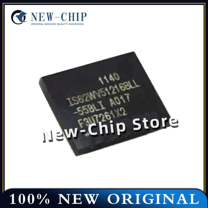 2PCS-50PCS/LOT   IS62WV51216BLL-55BLI  51216  BGA-48   Memory IC chip  New Original