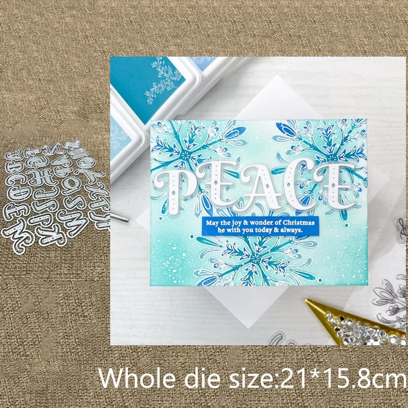 

New Design Craft Metal stencil mold Cutting Die KAITLIN ALPHA decoration scrapbook die cut Album Paper Card Craft Embossing