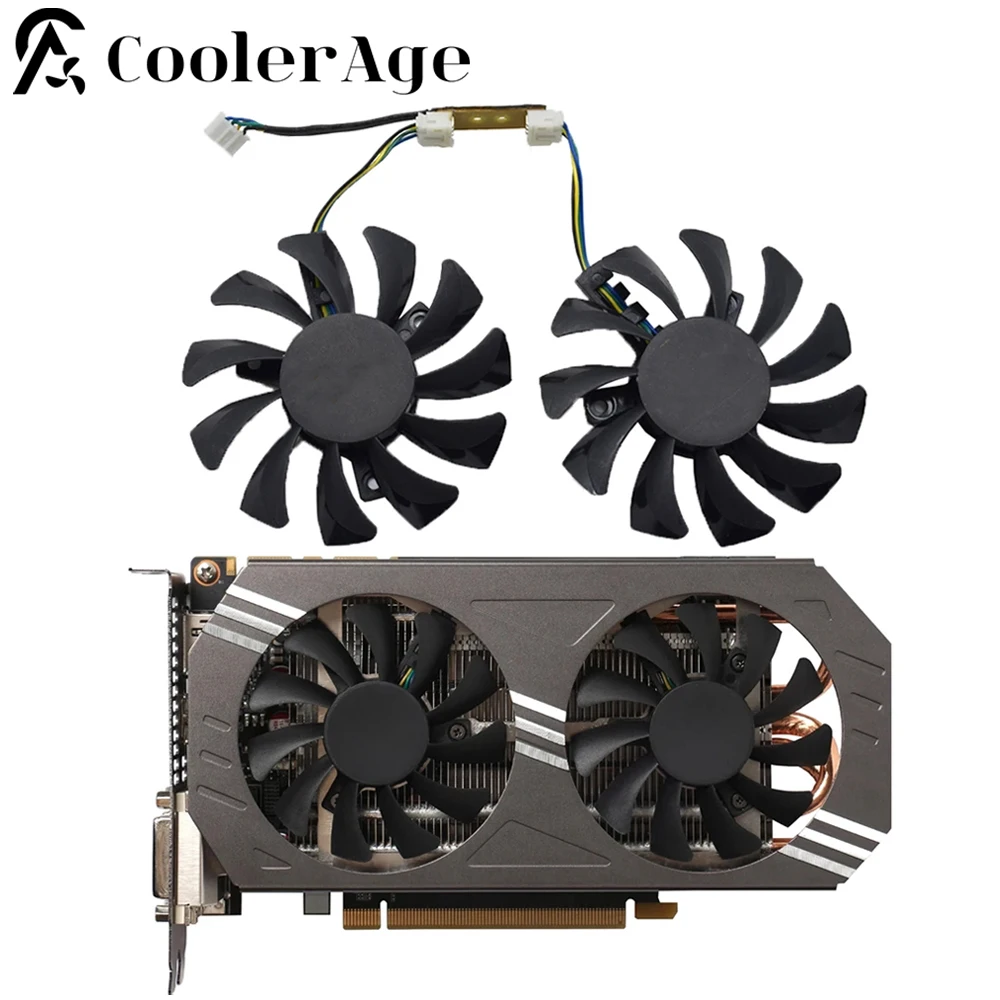 Original 75MM GA81S2U RTX970 Cooler Fan Replacement For ZOTAC GeForce GTX 970 4GB Graphics Video Card Cooling Fans