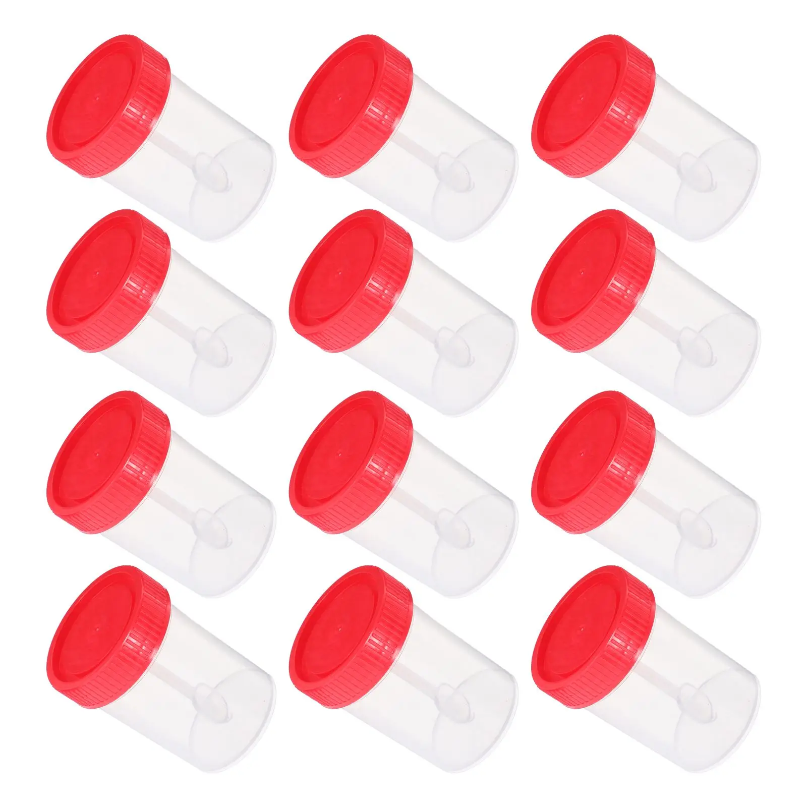 

50 Pcs Stool Container Sampling Sampling Cup Cups Test with Cover Leak Proof Laboratory Stool Container Practical Use