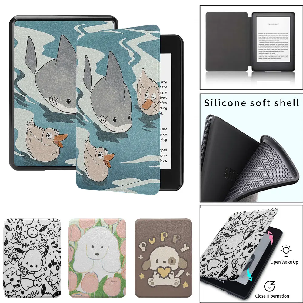 

kindle case Cute little animals paperwhite4th Silicone soft shell funda 2021 11th 8th generation