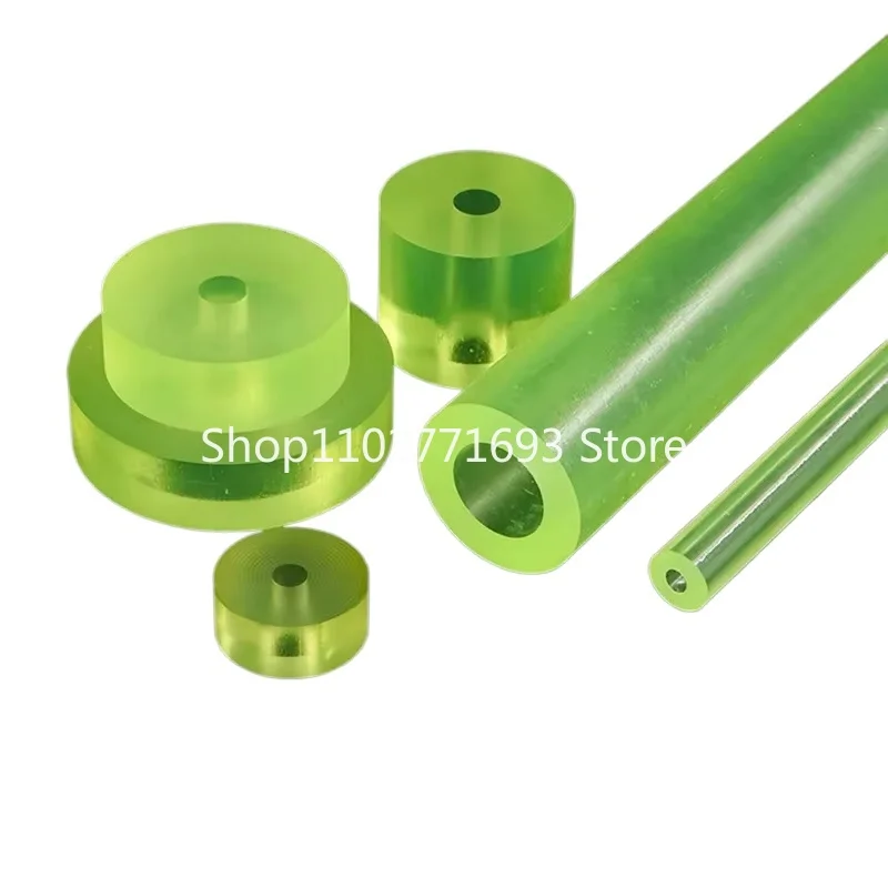 Weiyi Outer Diameter 16mm-60mm Yellow Polyurethane Hollow Rod Pu Plastic Pipe Bar Shock Absorber Machine Parts