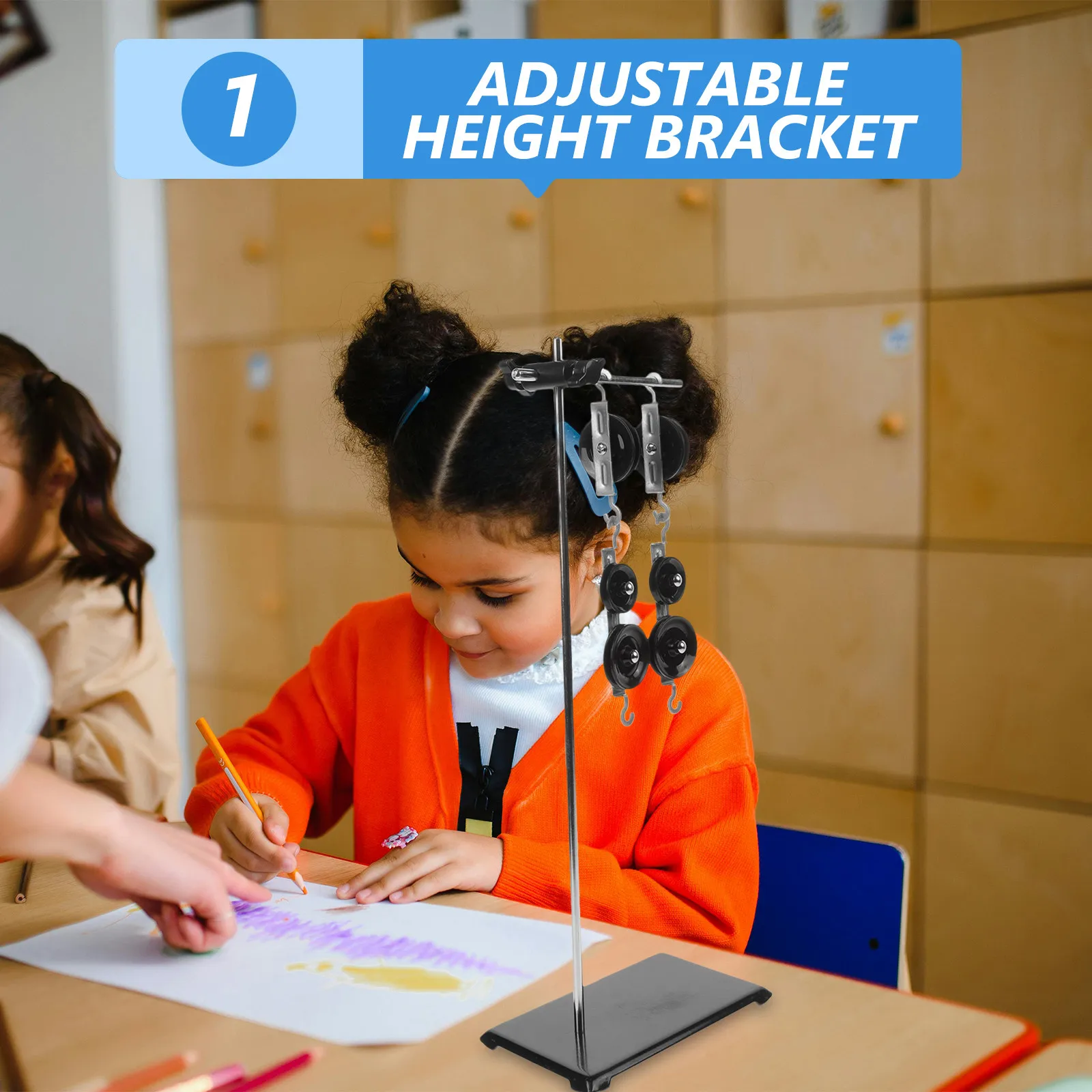 

Набор для физических экспериментов: блок-ролик с регулируемым кронштейном для обучения механике в средней школе