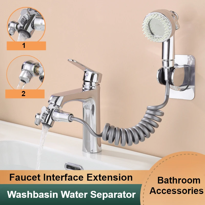 

Bathroom Basin Universal Faucet Bubbler Anti-splash Head Extender Universal Water Nozzle Double Mode Water Bathroom Showerhead
