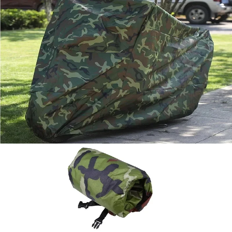 Universal 190T Camouflage Motorcycle Protector Case Cover Outdoor UV Waterproof Rain Dustproof Motorbike Scooter Covers