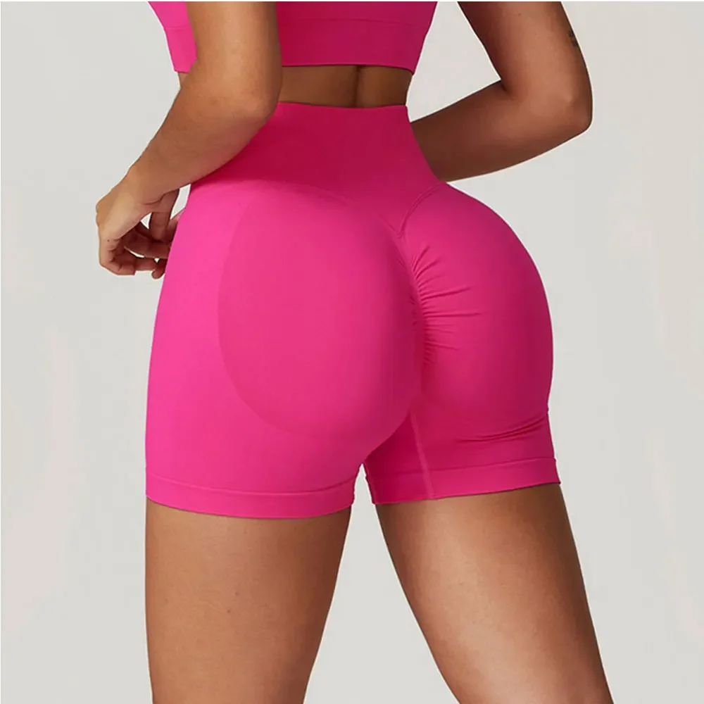 

Women Seamless Sports Short Yoga Legging Shorts Squat Proof High Waist Fitness Tight Shorts Cycling Workout Gym Ribbed Shorts