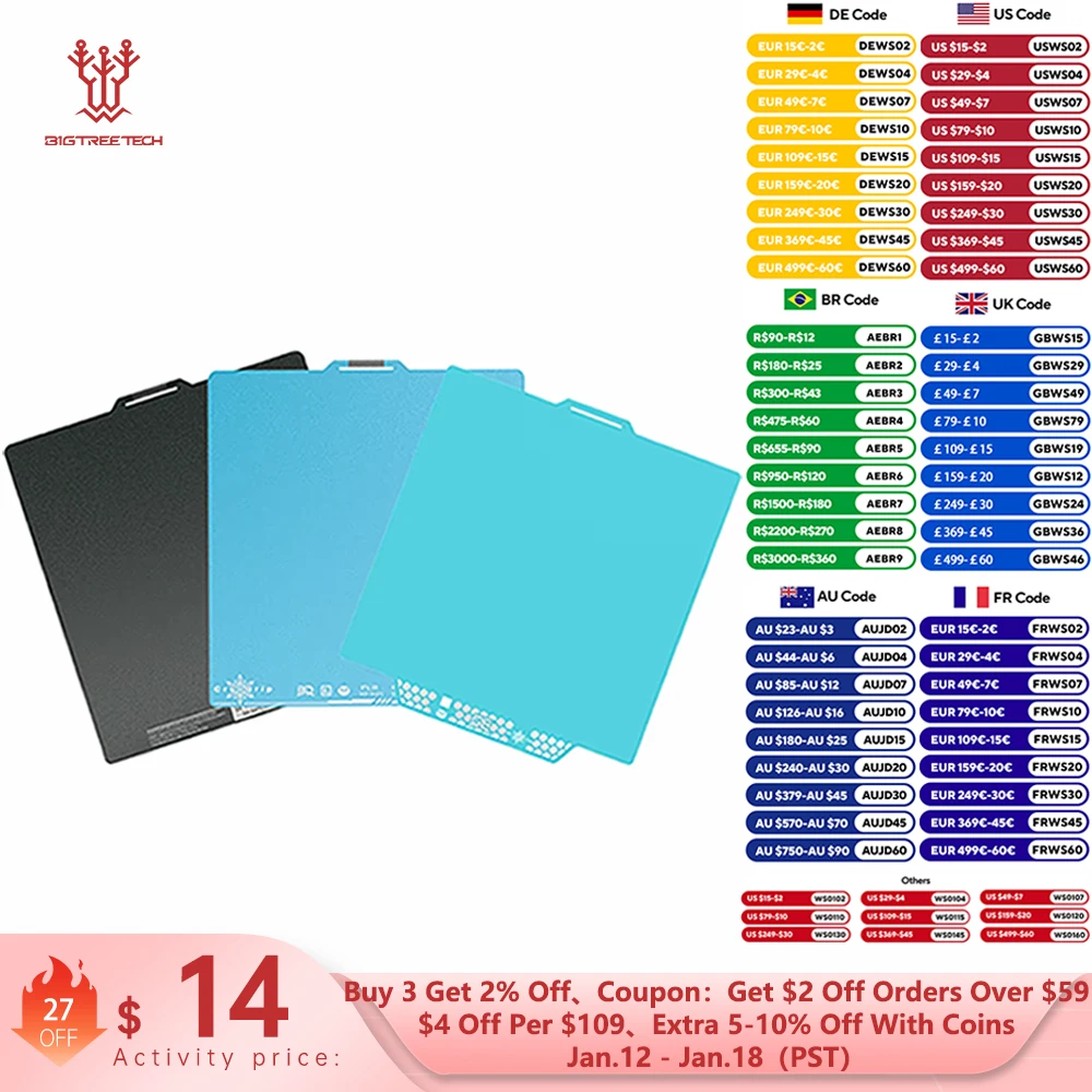 BIGTREETECH – plaque de construction Panda CryoGrip Pro, plaque fraîche pour BambuLab H2D H2S P1 A1 X1 aventurier 5M Kobra 3 K1 MAX Ender 3