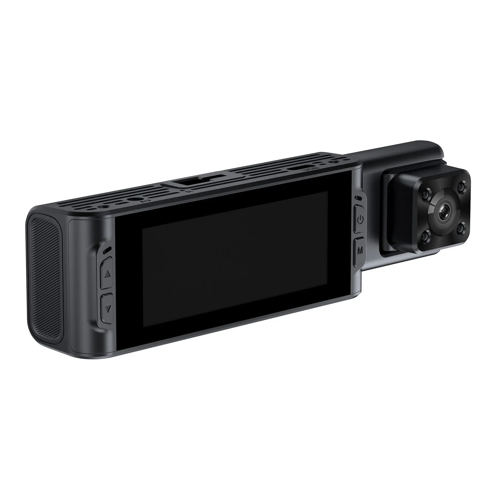 

Plastic Dual Dash Cam Front And Inside With High Dynamic Range HDR Technology Mobile Playback Device