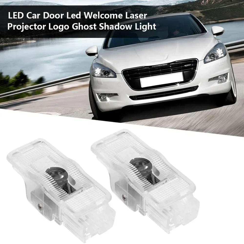 LED Car Door Badge Light Projector Courtesy Sign Light For Citroen C4 2004-2024 C4L 2006-2015 C4 Picasso 2006-2024 Accessories