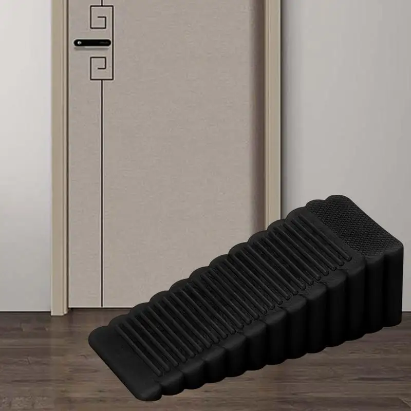 Silicone Door Stopper Sturdy Stackable Door Stops Flexible And Non-Scratching Door Holder Smart Stackable Slip-Resistant Design