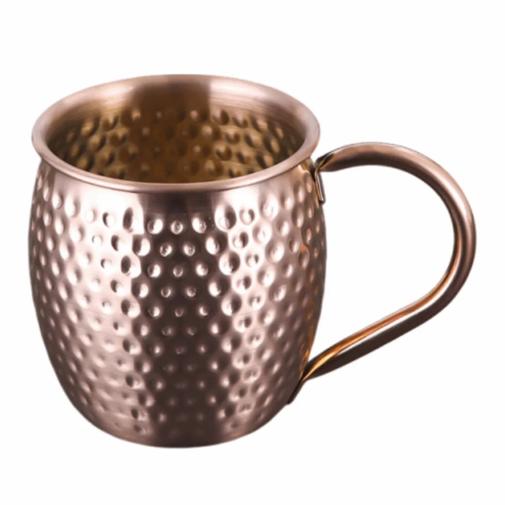 

Bar Tool Hammer Pattern Moscow Mule Mug 520ml Retro Stainless Steel Cup Elegant Large Capacity Drinking Cup Bar