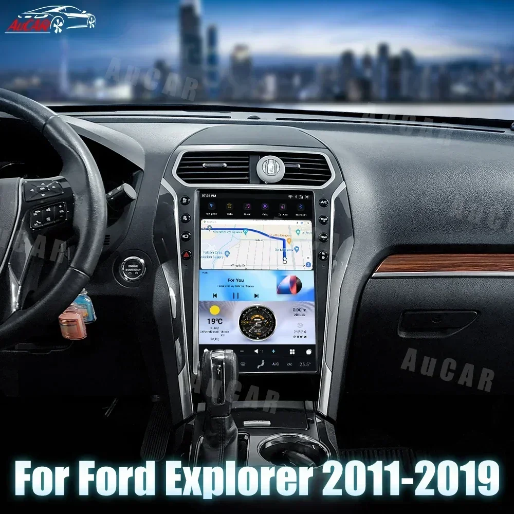 

AuCar Efficient and Convenient 14.4 Inch T-Style Android 13.0 Car Radio Head Unit Car DVD Player For Ford Explorer 2011-2019
