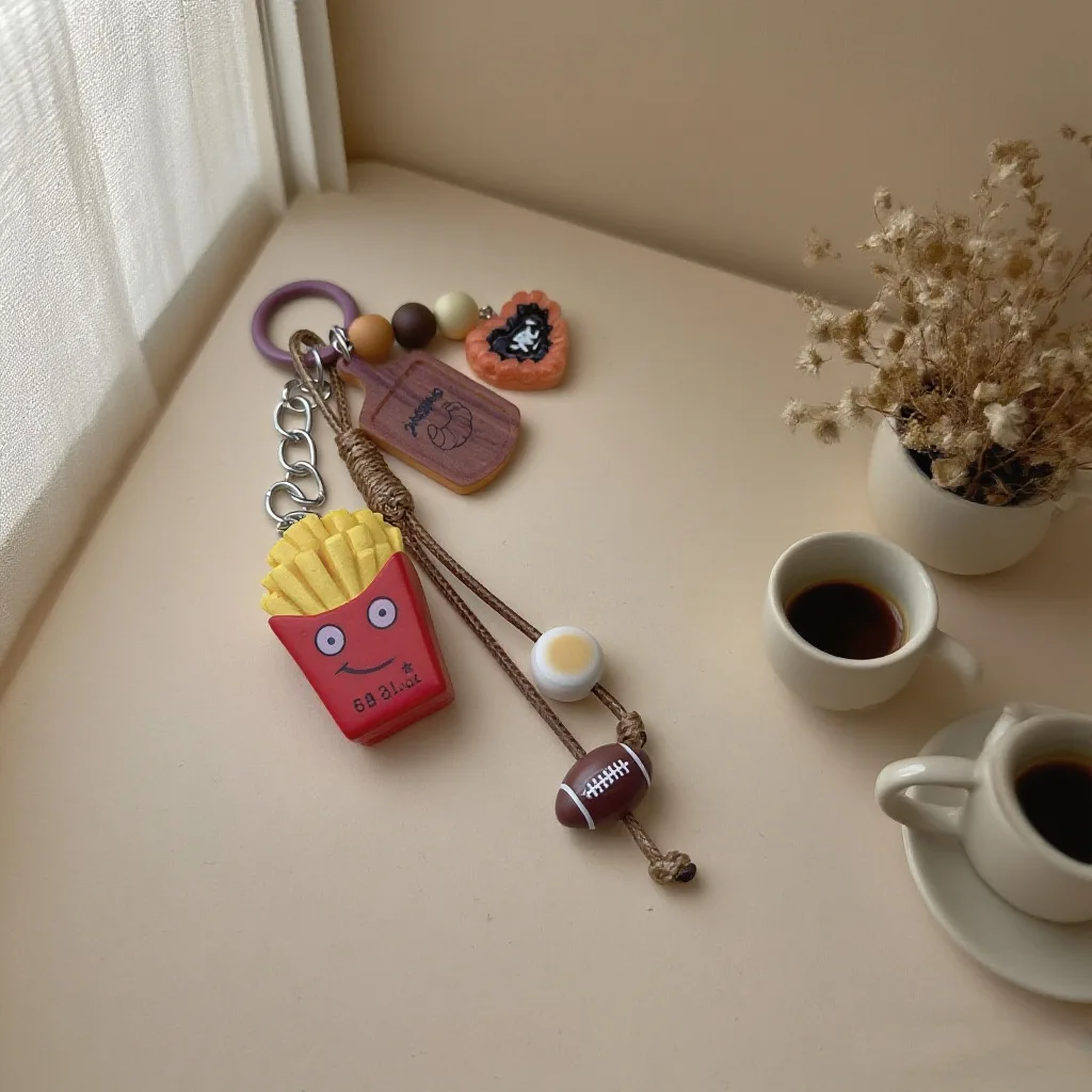 [New in autumn and winter] Cartoon food and play, cute bag pendant, mobile phone chain, lanyard ornament