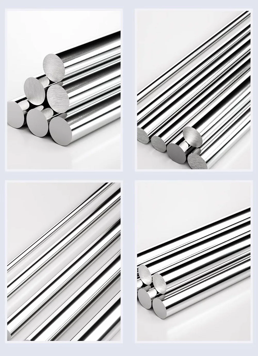 304 Stainless Steel Solid Round Bar Ground Shaft Rod Straight Round Bar Diameter 2-16mm Length 10-50cm Custom Cutting Available