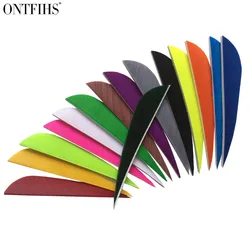 50 Pcs Right Wing 3 Inch Water Drop Shape Archery Traditional Feather Arrow Fletching For Bamboo Carbon Shaft