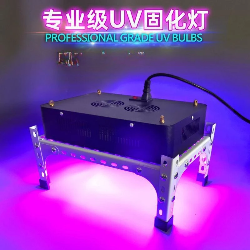 Air-cooled LED High-power UV Lighting Fixed-lamp UV Curing Lamp Shadowless Adhesive Ink Green Oil Gloss Oil Drying Version