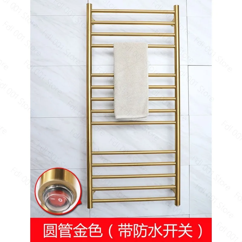 for 05289006 Bathroom 304 Stainless Steel Gold Heating Towel Heater with Waterproof Rating of Ip56 Electric Towel Rail