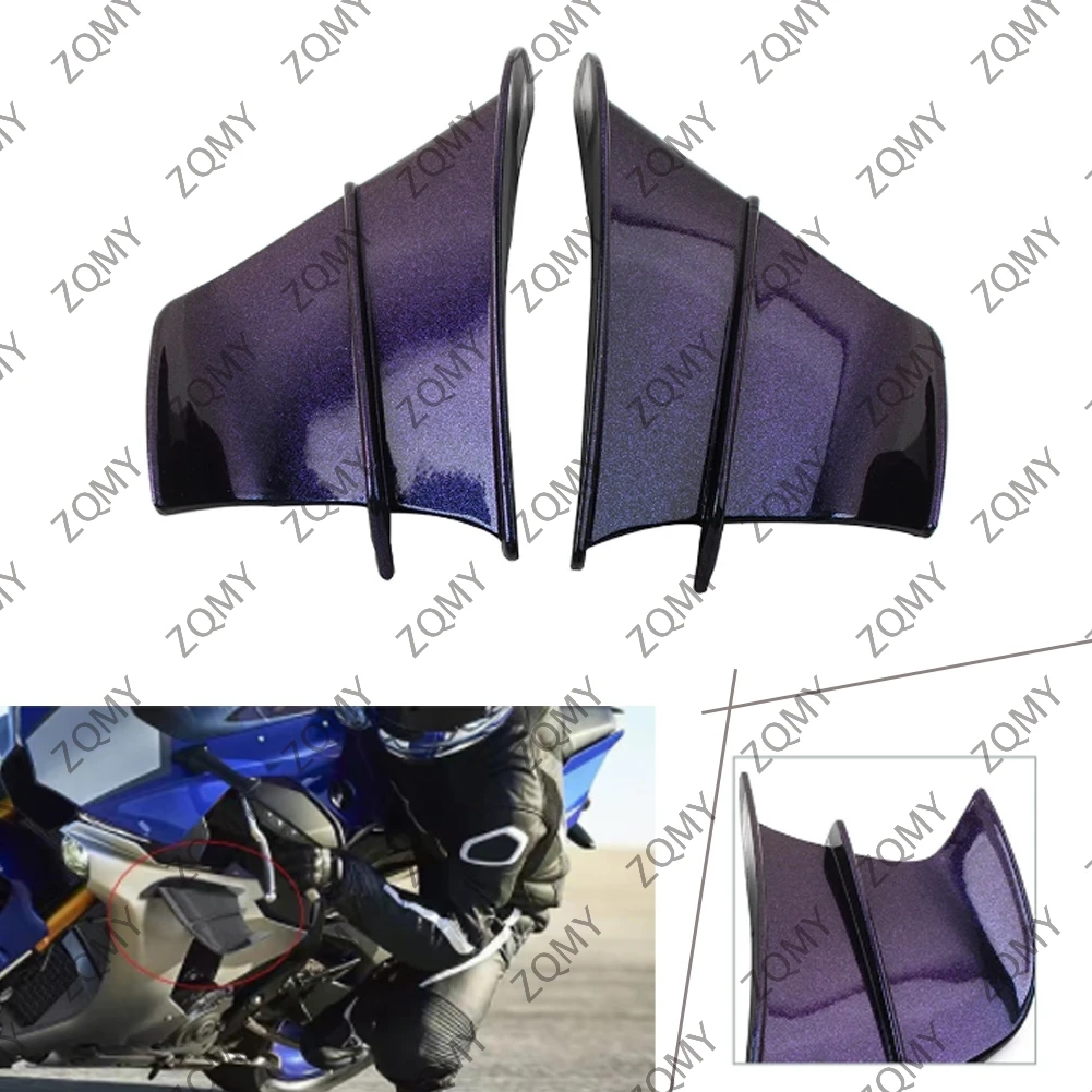 2Pcs Universal Motorcycle Winglet Aerodynamic Wing Kit Spoiler For Honda CBR650R CBR650F CBR500R CBR1000RR