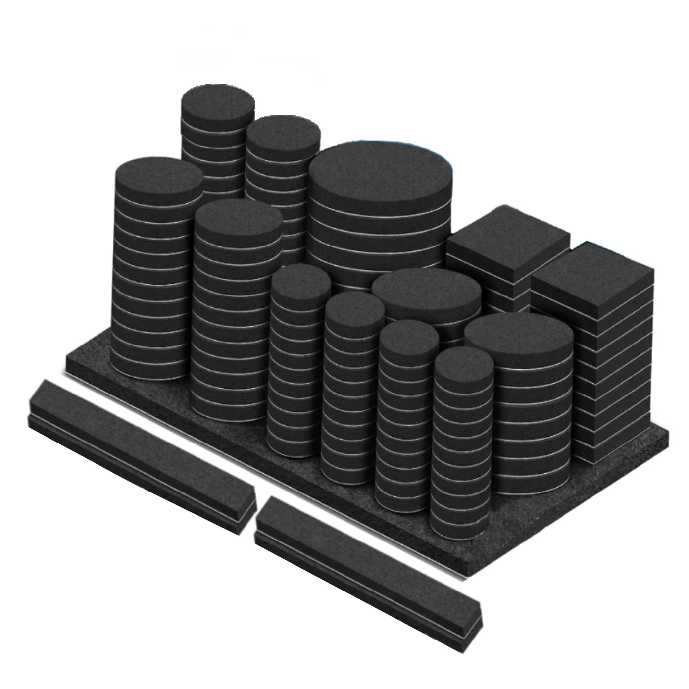131PCS Furniture Chair Table Leg Self Adhesive Felt Wood Floor Protector Pads Self Adhesive Furniture Leg Feet Protector Pad Cha
