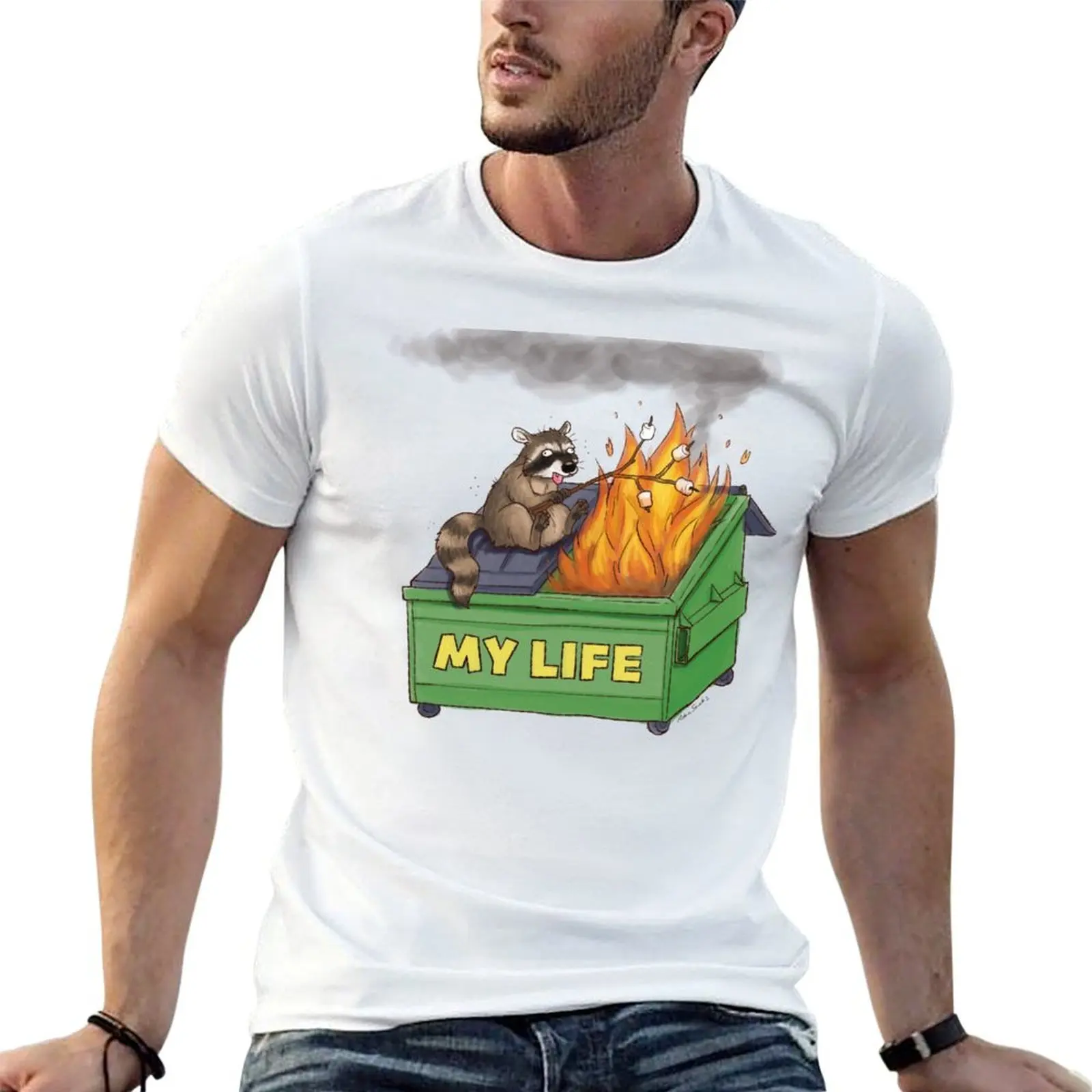 My Life: Dumpster Roast T-Shirt Water Resistant Casual T-Shirt