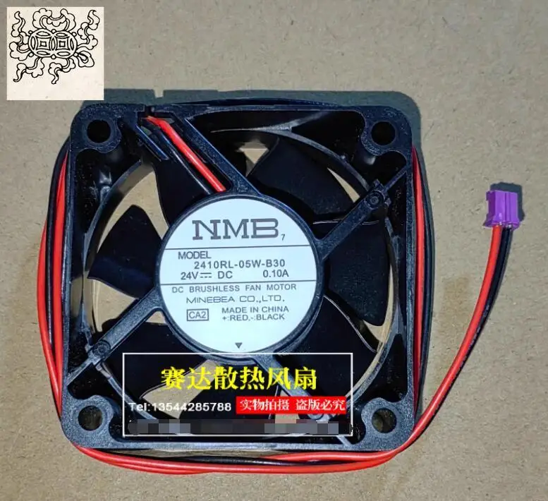 

Ltsf For NMB 2410RL-05W-B30 DC 24V 0.10A 60x60x25mm 2-Wire Server Cooling Fan