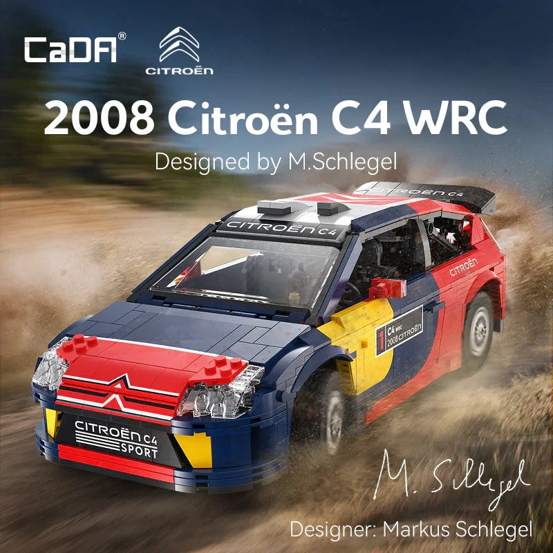 

Cada 1:12 Cars 2008 Citroen C4 WRC C62005W Racing Car Sports Car Building Blocks City Endurance Sports-Car Bricks Toys Gifts