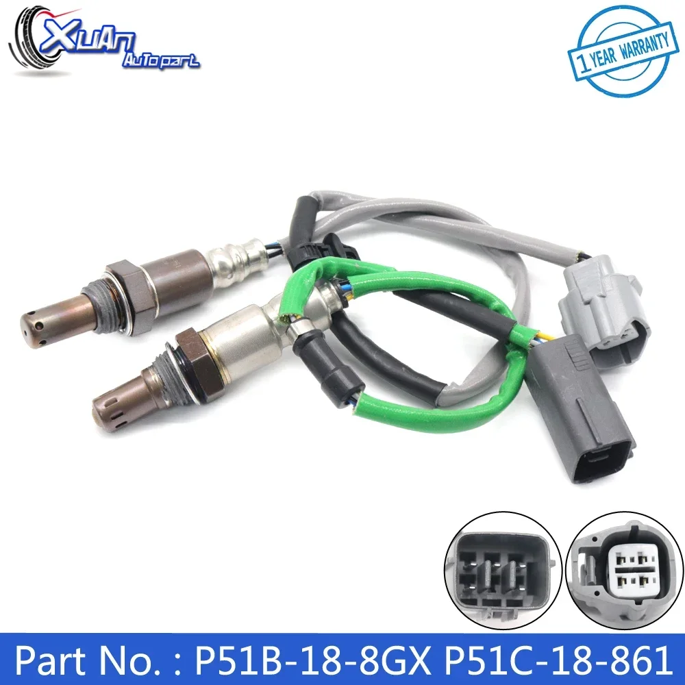 

P51B-18-8GX P51C-18-861 for Mazda MX-5 Miata 2016-2018 2.0L Upstream Downstream Air Fuel Ratio Lambda O2 Oxygen Sensor