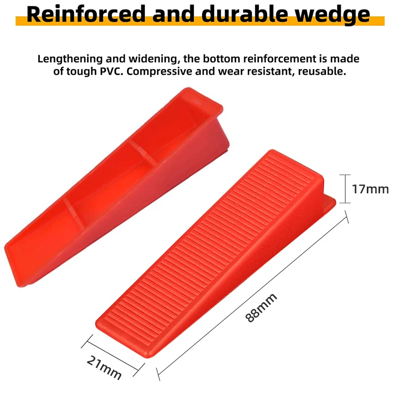 201Pcs Tile Leveling System 1มม./1.5มม./2มม./2.5มม./3มม.100pcs Clips + 100Pcs Wedges + 1ชิ้น Plier กระเบื้องพลาสติก Spacers เครื่องมือปูกระเบื้อง