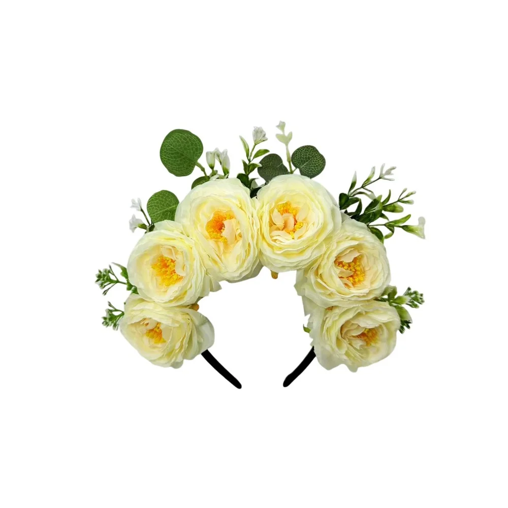 

Искусственная тканевая повязка для волос с цветами, цветочный венок, обруч для волос, легкая повязка с цветами для невесты, повязка для волос на каждый день
