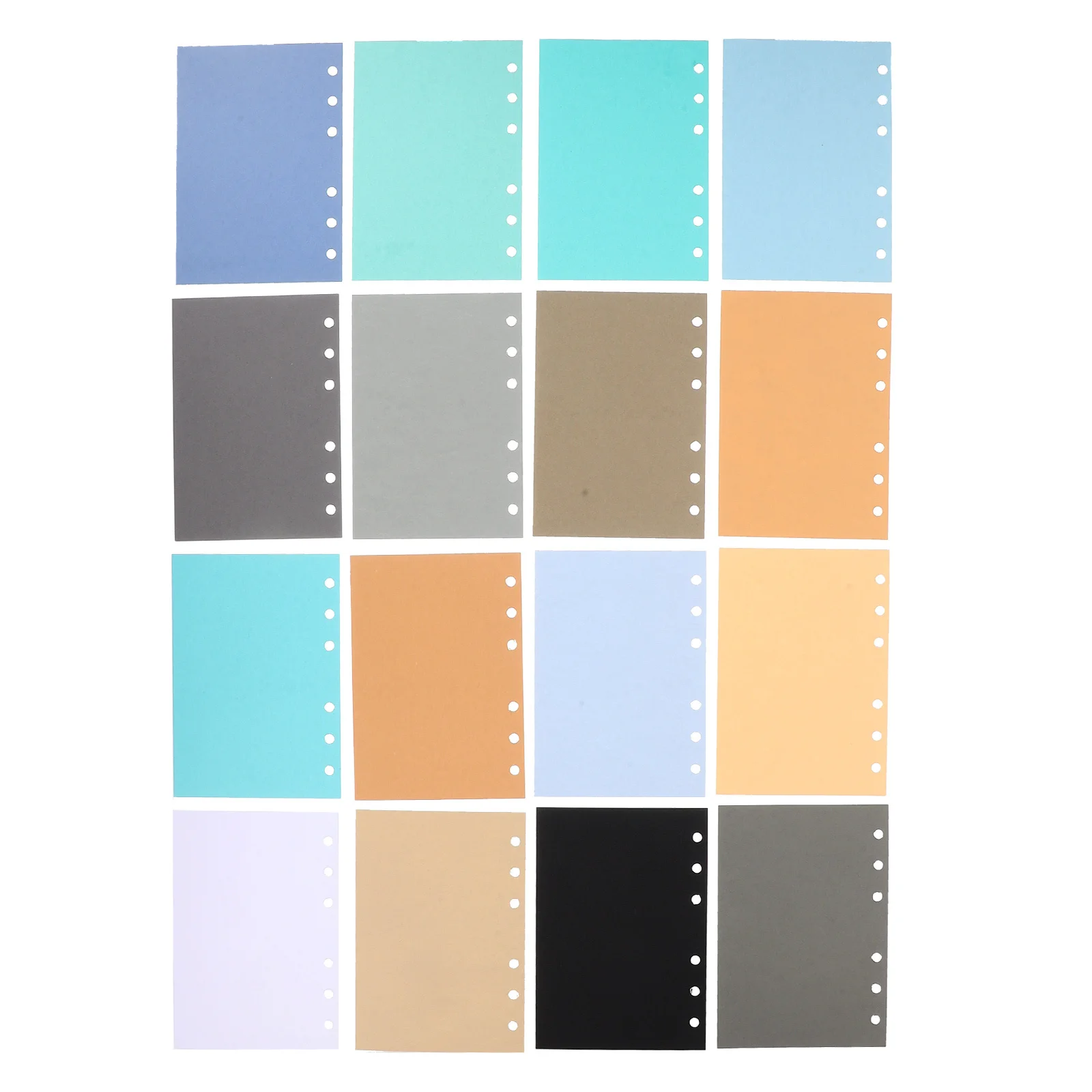 40 pezzi A6 raccoglitore a 6 anelli carta di ricarica foderata spessa cancelleria facile organizzazione formato portatile per forniture scolastiche e per ufficio