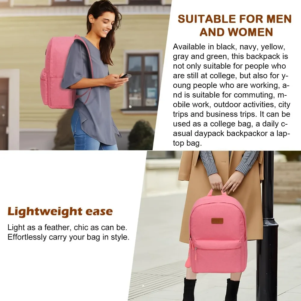 Carry-On Luggage Set with Backpack, 3-Piece Hardshell Suitcase with Spinner Wheels, TSA Lock, 20-Inch Lightweight Travel Set