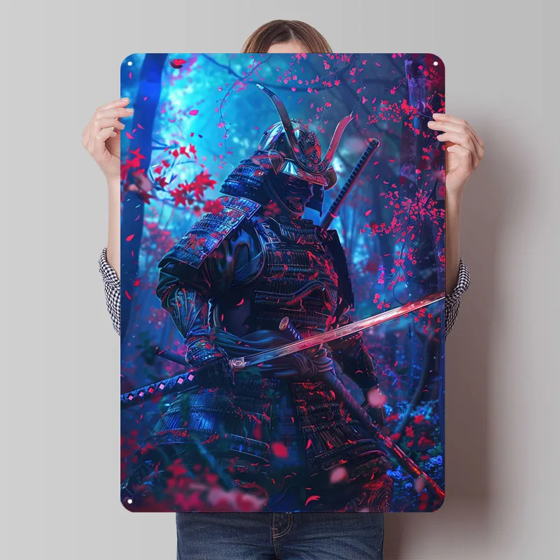 

Sakura Samurai Chronicles Metal Poster Vintage Metal Signs Home Decoration Room Custom Tin Sign for Wall Art Decoration Man Cave