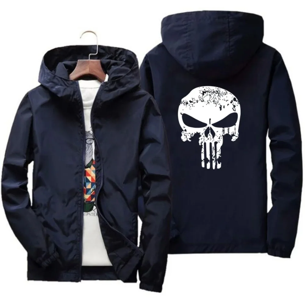 

Spring and Summer Casual Hooded Jacket, Trendy and Fashionable Loose Windproof, Rainproof Outdoor Cycling Windbreaker