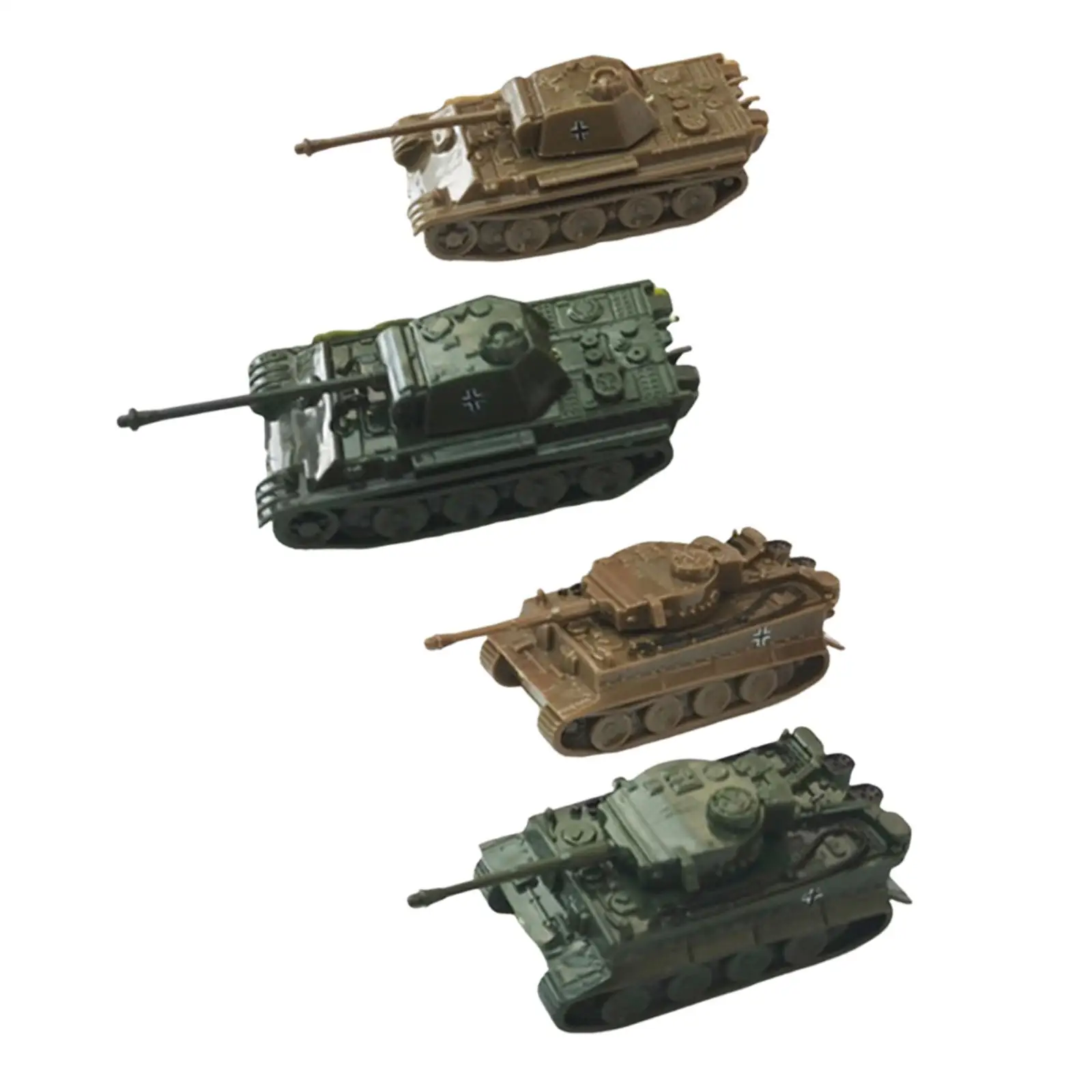 4x 1/144 Vehicle Model Simulation for Age 14+ Puzzle Games DIY Assemble for Children Boys Educational Toy Tabletop Decor