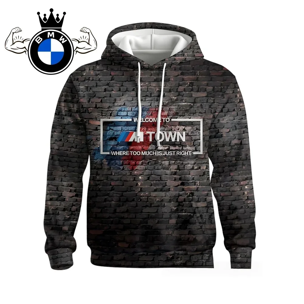 

Men's Autumn BMW Hoodie Sweatshirt Jacket Coat Long Sleeve Sports Motorcycle Racing M Power Car Brand Fashion Casual